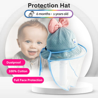 Children's Epidemic Prevention Hat with Bow Knot Shape